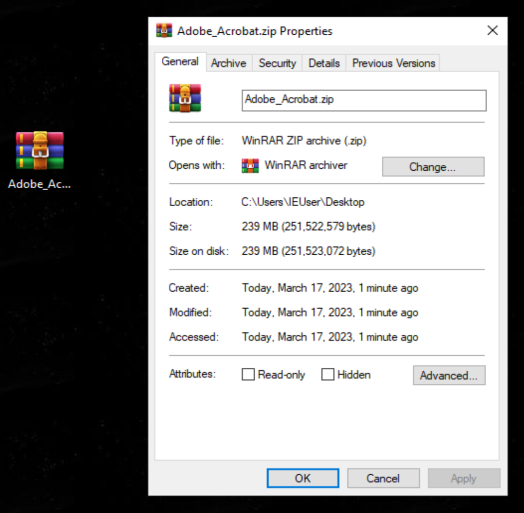 Aurora Stealer - Fake Adobe Acrobat Installer Downloaded from SEO Poisoning Campaign